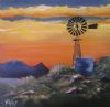 "Windmill at Sunset"