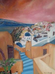 "Santorini Sunset"