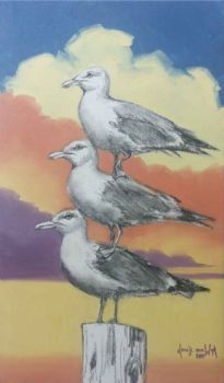 "Stack of Seagulls"