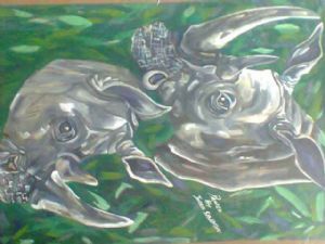 "Couple of Rhinos"