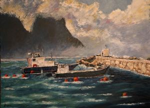 "Windy Blanket  (Hermanus Harbour)"