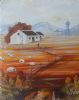 "Cape Autumn With Sheep and Windmill"