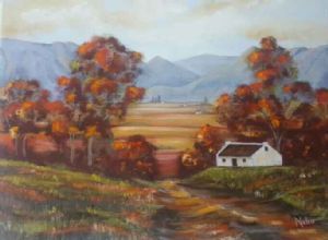 "Cape Valley With Road in the Autumn"