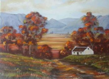 "Cape Valley With Road in the Autumn"