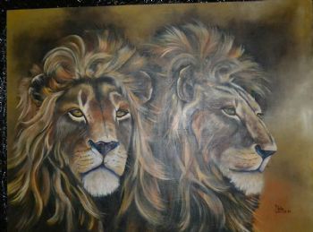 "Two Male Lions"