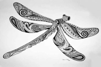 "Patterned Dragonfly"