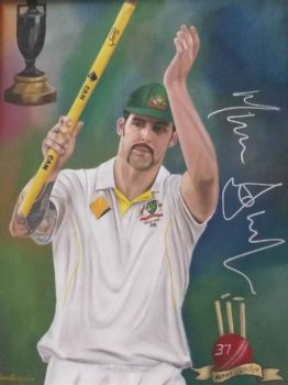 "Mitchell Johnson Autographed"