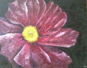 "Purple Flower in the Dark"
