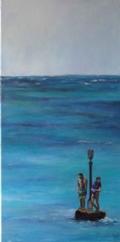 "Blues - A Sunny Day at Arniston Beach"