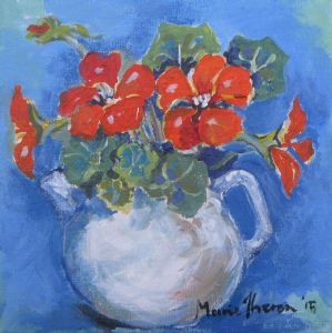 "Tea Tray Nasturtiums"