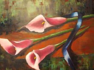 "Pink Arum Lilies"