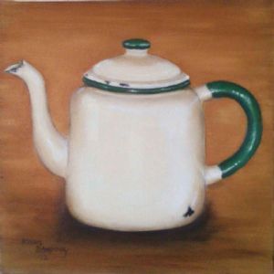 "Enamel Teapot"