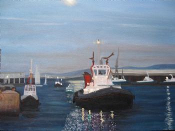 "Dusk at the V & A Waterfront"