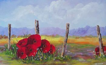 "Fence Poppies"