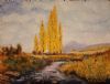"Stream with Poplars"