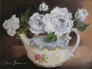 "Five White Roses"