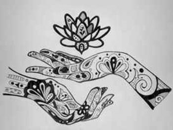 "Hands with Lotus"