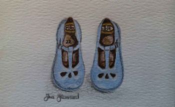 "Blue Shoes Miniature"