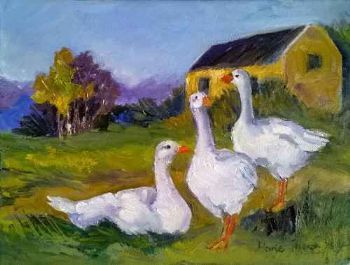 "Geese on the Farm"