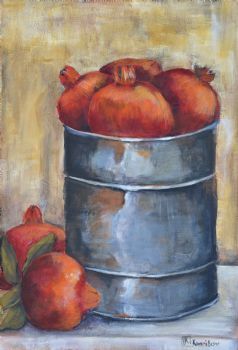 "Tin With Pomegranates"