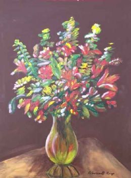 "Spring Flowers in a Vase"