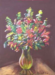 "Spring Flowers in a Vase"