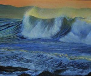 "Breaking Wave at Dawn"