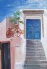 "The Bicycle Restaurant in Santorini"