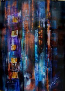 "Sunstone Copper Abstract"