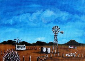 "Windmill on Farm"
