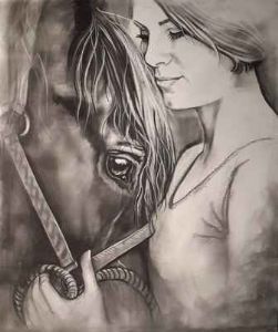 "Girl with Horse"