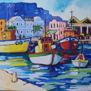 "Fixhing Boats in the Harbour"