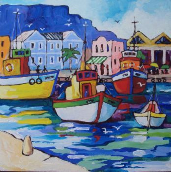 "Fixhing Boats in the Harbour"