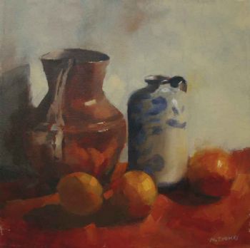 "Copper Jug and Oranges"