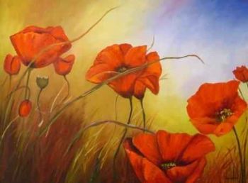 "Poppies in Bloom I"
