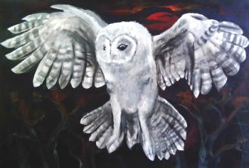 "Owl Over Red Dawn"