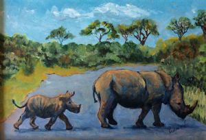 "Rhinos at Kruger National Park"