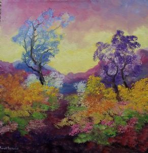 "Blue and Violet Trees"