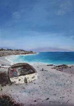 "Old boat at Langebaan"