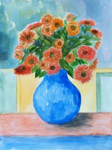 "Asters and Roses"