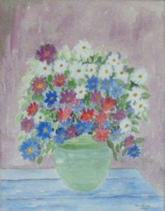 "Flowers Mixed in a Vase"