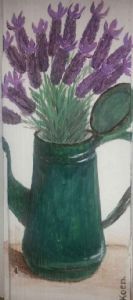 "Enamel Cofee Jug with Lavender(3)"