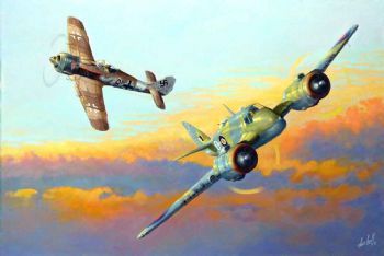 "T-96b SAAF Bristol Beaufighter & FW-190"