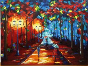 "Stroll in the Park - Bright Colors"