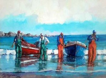 "Boats Returning to Shore"