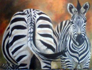 "Two Zebras"