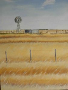"Windpomp wheatfield"