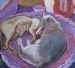 Lilith and Lupo in French Basket