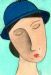 Lady With Blue Hat