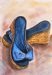 Her Blue Denim Sandals